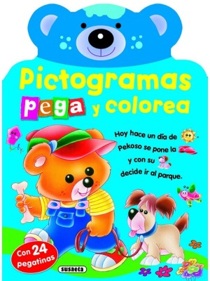 PICTOGRAMAS - PEGA Y COLOREA CONEJITO