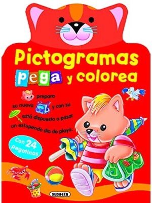 PICTOGRAMAS - PEGA Y COLOREA CONEJITO