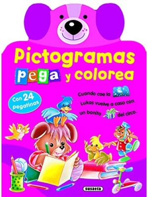 PICTOGRAMAS - PEGA Y COLOREA CONEJITO