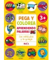 PEGA Y COLOREA APRENDIENDO PALABRAS - LOS VEHÍCULOS Y LA GRANJA