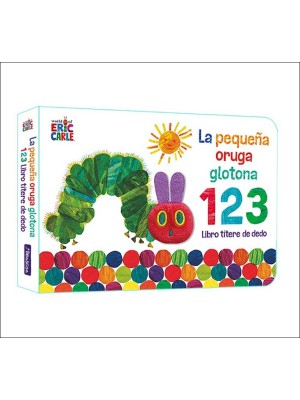 PEQUEÑA ORUGA GLOTONA 1 2 3. LIBRO TÍTERE DE DEDO