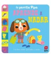 PERRITA PIPA APRENDE A NADAR