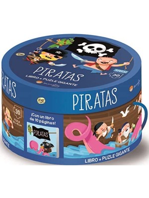 PIRATAS CAJAS REDONDAS CON PUZZLE. EDIC. ILUSTRADO (ESPAÑOL)