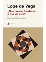 QUE NO ESCRIBA, DECÍS O QUE NO LEA?