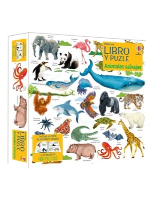 ANIMALES SALVAJES LIBRO PUZZLE