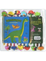 DINOSAURIOS LIBRO PARA COLOREAR + LAPICES