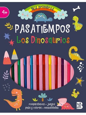 PASATIEMPOS CON ROTULADORES-LOS DINOSAURIOS
