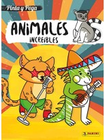 PINTA Y PEGA ANIMALES INCREIBLES