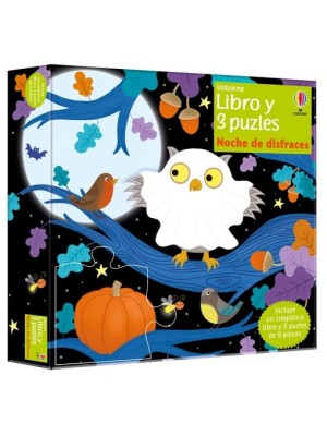 NOCHE DE DISFRACES LIBRO Y 3 PUZLES