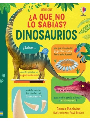 DINOSAURIOS ¿A QUE NO LO SABIAS?
