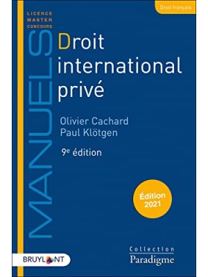 DROIT INTERNATIONAL PRIVE