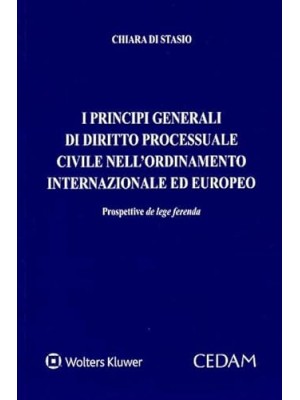 PRINCIPI GENERALI DI DIRITTO PROCESSUALE CIVILE