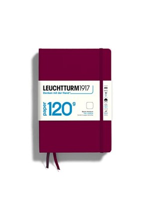 CUADERNO A5 DURA LISO GRANATE PAPEL 120g
