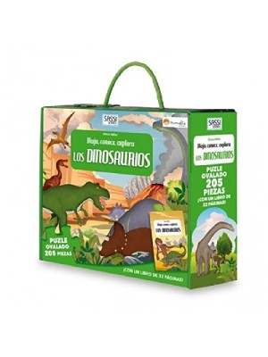 DINOSAURIOS. VIAJA, CONOCE, EXPLORA PUZZLE OVALADO