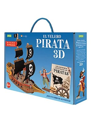VELERO PIRATA 3D CON MAQUETA. EDIC. ILUSTRADO (ESPAÑOL)