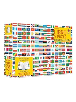 BANDERAS DEL MUNDO LIBRO Y PUZZLE