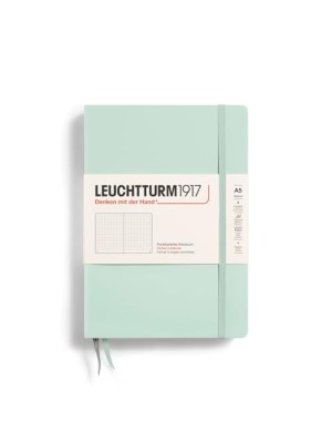 CUADERNO A5 DURA PUNTOS VERDE MENTA