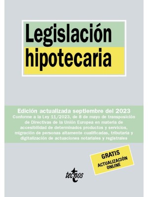 LEGISLACIÓN HIPOTECARIA 2023