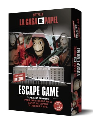 CASA DE PAPEL. ESCAPE GAME. OBJETIVO: LIBERAR A RÍO