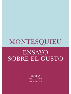 ENSAYO SOBRE EL GUSTO