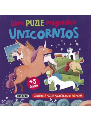 LIBRO PUZLE MAGNÉTICO. UNICORNIOS