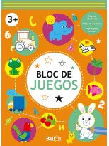 BLOC DE JUEGOS +3 NARANJA