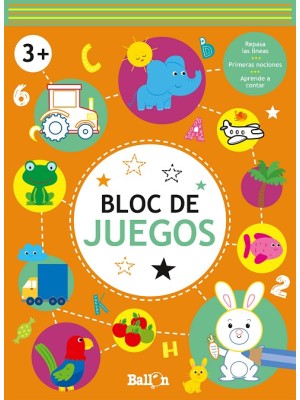BLOC DE JUEGOS +3 NARANJA