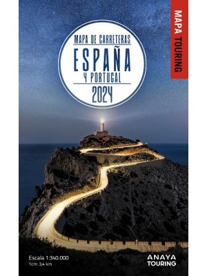 MAPA DE CARRETERAS DE ESPAÑA Y PORTUGAL 1:340.000, 2024