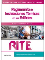 RITE REGLAMENTO DE INSTALACIONES TÉRMICAS EN LOS EDIFICIOS 8.ª EDICIÓN 2021
