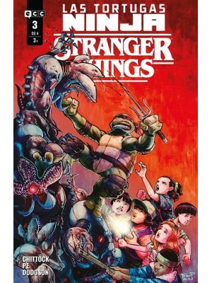 TORTUGAS NINJA/STRANGER THINGS NÚM. 3 DE 4