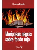 MARIPOSAS NEGRAS SOBRE FONDO ROJO