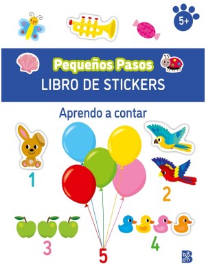 PEQUEÑOS PASOS LIBRO DE STICKERS-APRENDO A CONTAR