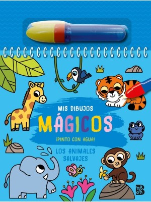 PINTO CON AGUA LOS ANIMALES SALVAJES