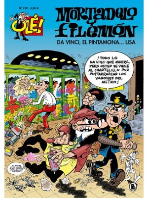 OLE Nº 212 MORTADELO Y FILEMON DEA VINCI EL PINTAMONA