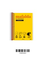 MAFALDA AGENDA PERPETUA ANILLADA FRIENDS AMARILLA