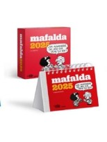 CALENDARIO 2025 MAFALDA ESCRITORIO ROJO CON CAJA