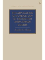 APPLICATION  OF FOREIGN LAW IN THE BRITISH AND GERMAN LAW, THE