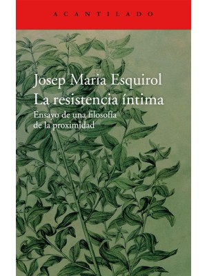 RESISTENCIA ÍNTIMA, LA