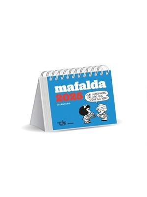CALENDARIO 2025 MAFALDA ESCRITORIO TURQUESA