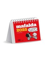 CALENDARIO 2025 MAFALDA ESCRITORIO ROJO