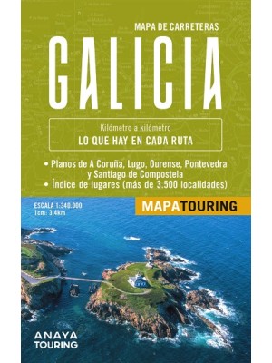 MAPA DE CARRETERAS GALICIA (DESPLEGABLE), ESCALA 1:340.000