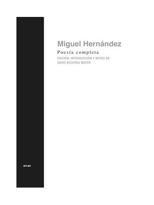 POESÍA COMPLETA DE MIGUEL HERNÁNDEZ