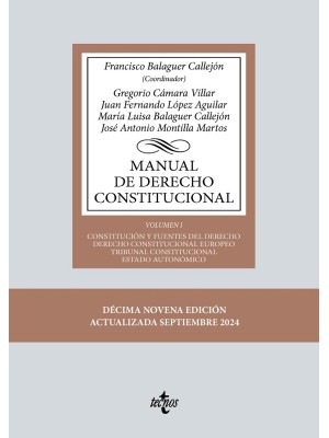 MANUAL DE DERECHO CONSTITUCIONAL VOL. I