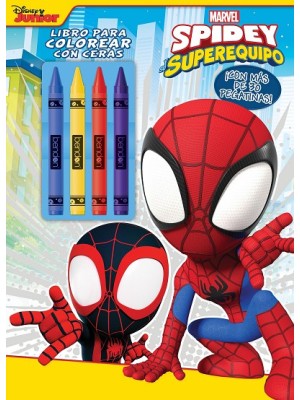 SPIDEY Y SU SUPEREQUIPO. LIBRO PARA COLOREAR CON CERAS