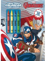 VENGADORES. LIBRO PARA COLOREAR CON CERAS