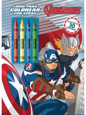 VENGADORES. LIBRO PARA COLOREAR CON CERAS