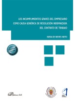 INCUMPLIMIENTOS GRAVES DEL EMPRESARIO COMO CAUSA GENÉRICA DE RESOLUCIÓN INDE