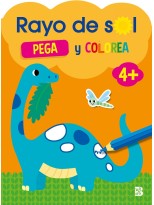 RAYO DE SOL +4 PEGA Y COLOREA