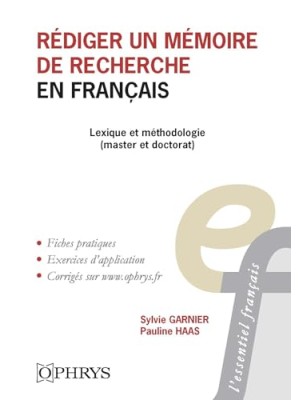 REDIGER UN MEMOIRE DE RECHERCHE EN FRANÇAIS