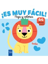 ES MUY FÁCIL! PEGA Y COLOREA. LEÓN